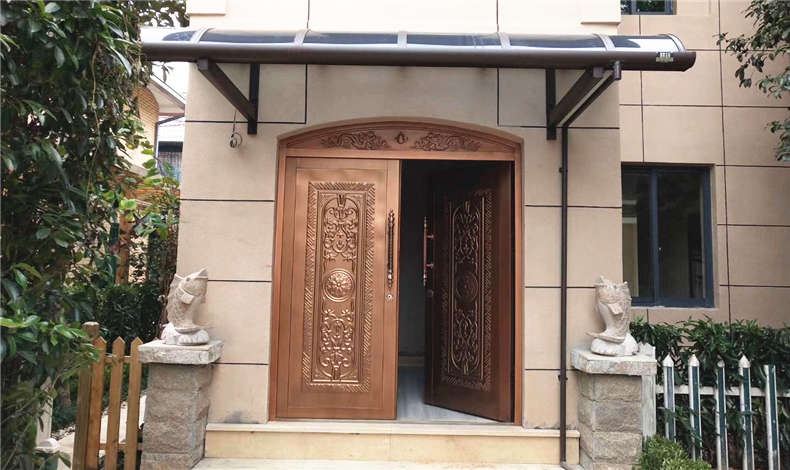 別墅入戶門鋁合金雨棚常規尺寸是多少？