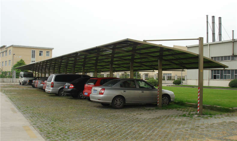 關于汽車停車棚對太陽能板的承重說明