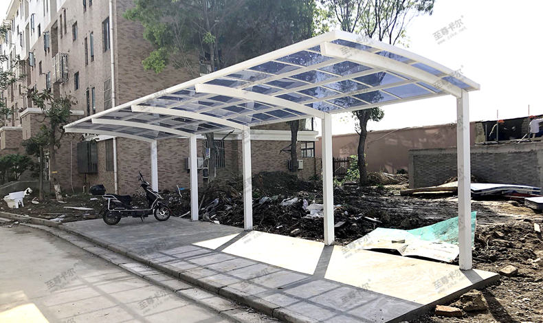 耐力板自行車棚報(bào)價(jià)與案例，詳情了解。自行車棚廠家全面介紹