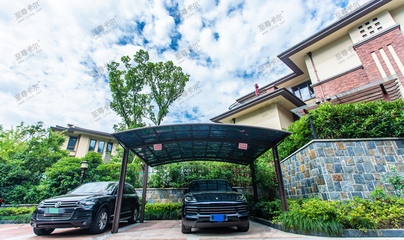 汽車停車棚效果圖，真是兼顧美觀與實(shí)用